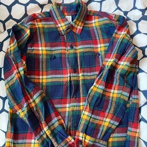 Multicolored Buttoned down Fleece Shirt